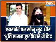 Sonu Sood, Shruti Haasan snapped at airport
