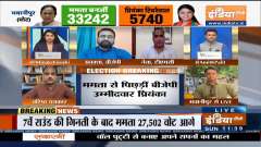 Mamata Banerjee leads by 31,645 votes