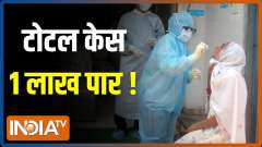 Coronavirus cases cross 1 Lakh mark in India, paces up to five times in six days