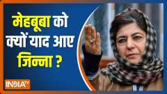 Mehbooba Mufti slams BJP, says - After Jinnah, BJP wants to divide India