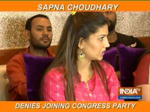 Haryanvi singer and dancer Sapna Choudhary takes a U-turn, says she has not joined Congress
