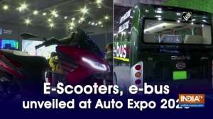 E-Scooters, e-bus unveiled at Auto Expo 2020