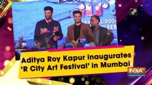 Aditya Roy Kapur inaugurates 'R City Art Festival' in Mumbai
