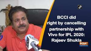 BCCI did right by cancelling partnership with Vivo for IPL 2020: Rajeev Shukla