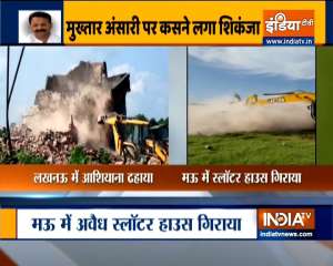 Illegal slaughterhouse of BSP MLA Mukhtar Ansari's aide's demolished in UP
