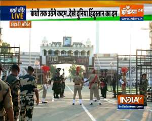 Beating Retreat ceremony at Wagah-Atari border gets special touch on I-Day