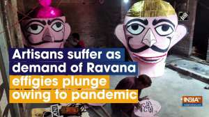 Artisans suffer as demand of Ravana effigies plunge owing to pandemic