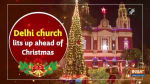 Delhi church lits up ahead of Christmas