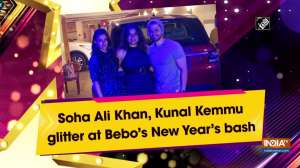 Soha Ali Khan, Kunal Kemmu glitter at Bebo's New Year's bash