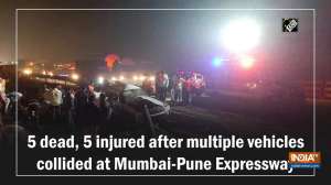 5 dead, 5 injured after multiple vehicles collided at Mumbai-Pune Expressway