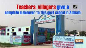 Teachers, villagers give a complete makeover to this govt school in Ambala