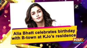 Alia Bhatt celebrates birthday with B-town at KJo's residence