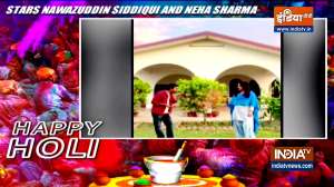 Nawazuddin Siddiqui and Neha Sharma celebrates Holi in hilarious style