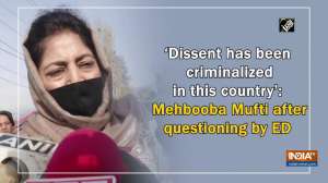 'Dissent has been criminalized in this country': Mehbooba Mufti after questioning by ED