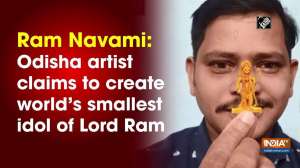 Ram Navami: Odisha artist claims to create world's smallest idol of Lord Ram