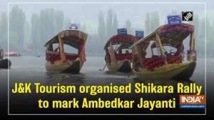 J-K Tourism organised Shikara Rally to mark Ambedkar Jayanti