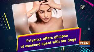 Priyanka offers glimpse of weekend spent with her dogs 