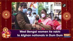 West Bengal women tie rakhi to Afghan nationals in Dum Dum
