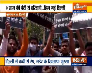 People protest over rape, murder of 9-year-old girl in Delhi