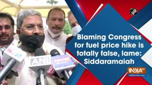 Blaming Congress for fuel price hike is totally false, lame: Siddaramaiah