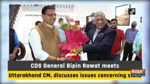 CDS General Bipin Rawat meets Uttarakhand CM, discusses issues concerning state