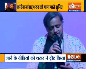 Shashi Tharoor sings Ek Ajnabi Haseena se... Seen yet?