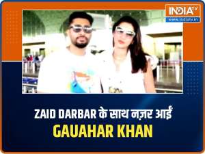 Celeb Spotting: Gauahar Khan, husband Zaid Darbar snapped at airport, Karisma Kapoor visits Kareena at her residence